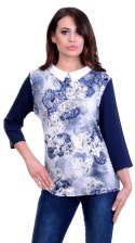 Modna elegancka bluzka z kołnierzykiem P693