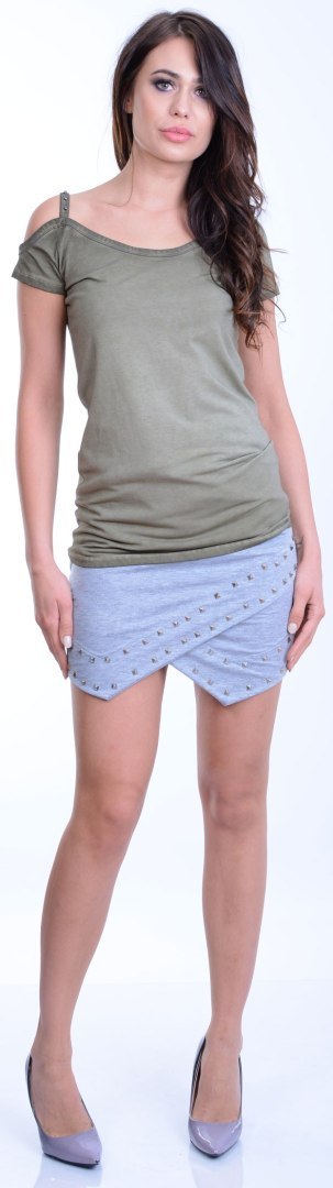 Modna mini spódnica dresowa P126 Modna mini spódnica dresowa P126
