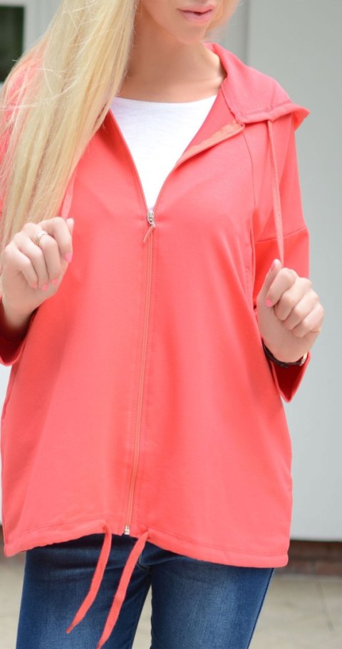 Rozpinana bluza na solidny suwak z kapturem P716 Rozpinana bluza na solidny suwak z kapturem P716