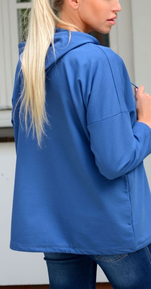 Rozpinana bluza na solidny suwak z kapturem P716 Rozpinana bluza na solidny suwak z kapturem P716