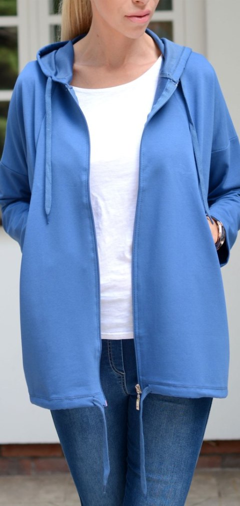 Rozpinana bluza na solidny suwak z kapturem P716 Rozpinana bluza na solidny suwak z kapturem P716