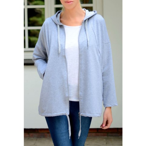 Rozpinana bluza na solidny suwak z kapturem P716 Rozpinana bluza na solidny suwak z kapturem P716