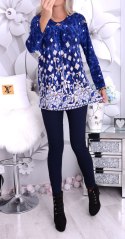 Bawełniana bluzka w modne wzory P666