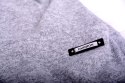Ciepła sukienka angora jeans i szara P898
