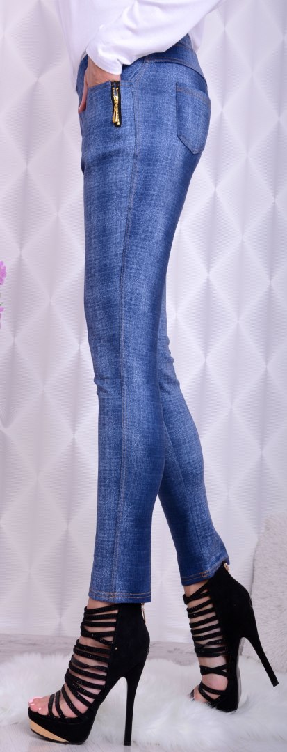 Elastyczne legginsy jak spodnie jeansowe P412 Elastyczne legginsy jak spodnie jeansowe P412
