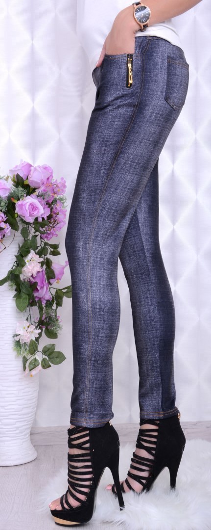 Elastyczne legginsy jak spodnie jeansowe P412 Elastyczne legginsy jak spodnie jeansowe P412