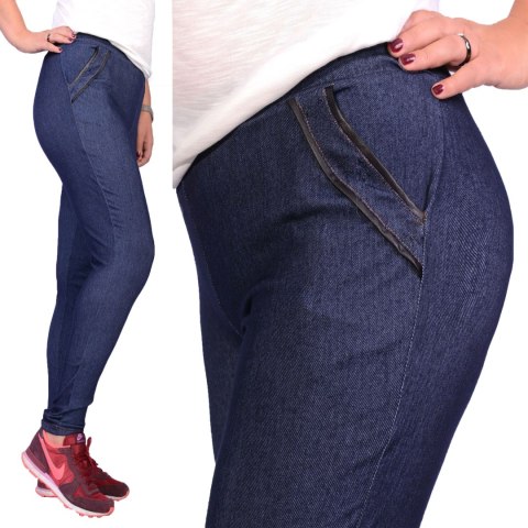 Elastyczne legginsy jeansowe P409 Elastyczne legginsy jeansowe P409