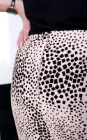 Elegancka spódnica beżowa z podszewką P128