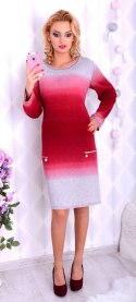 Elegancka sukienka ombre kolorowa P890