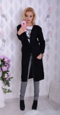 Eleganckie spodnie w kratkę długa nogawka P376