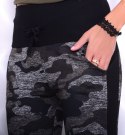 MODNE SPODNIE MORO KHAKI Z LAMPASEM P383