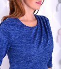 NOWOŚĆ Ciepła sukienka angorka jeans P230