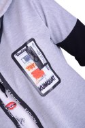 NOWOŚĆ Płaszczyk narzutka z tasiemkami P729