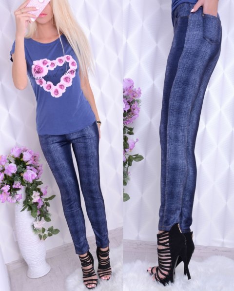 NOWOŚĆ legginsy jak spodnie jeansowe P412a NOWOŚĆ legginsy jak spodnie jeansowe P412a