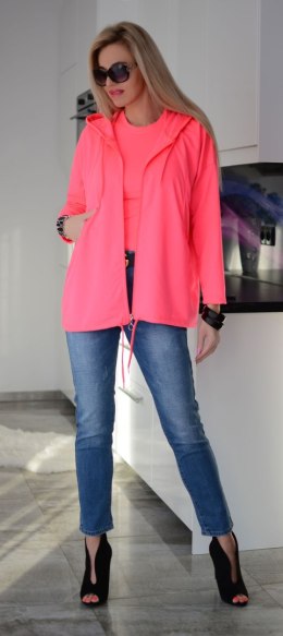 Rozpinana bluza NEONOWA z kapturem P716