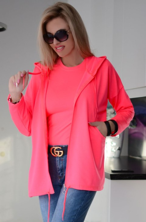 Rozpinana bluza NEONOWA z kapturem P716 Rozpinana bluza NEONOWA z kapturem P716