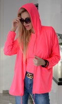 Rozpinana bluza NEONOWA z kapturem P716