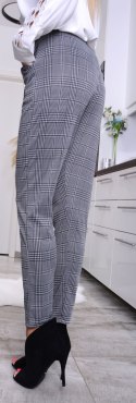 NOWOŚĆ! ELEGANCKIE SPODNIE W KRATKĘ P363A