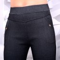 NOWOŚĆ LEGGINSY JAK SPODNIE JEANSOWE P409AA