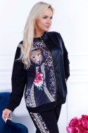 NOWOŚĆ! Modny dres damski tygrys rozpinana bluza + spodnie P717