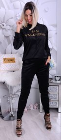 NOWOŚĆ Modny dres welurowy SAN VALENTINO P719