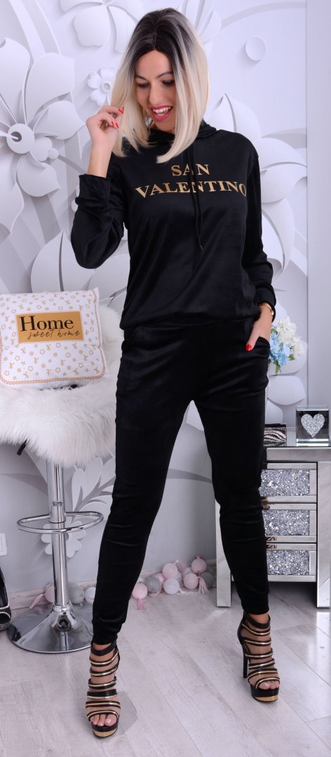 NOWOŚĆ Modny dres welurowy SAN VALENTINO P719 NOWOŚĆ Modny dres welurowy SAN VALENTINO P719
