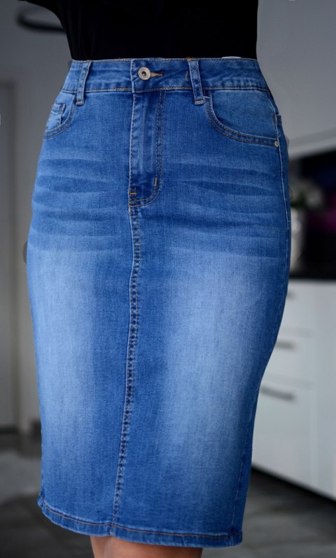 NOWOŚĆ! SPÓDNICA JEANSOWA ZAPINANA GUZIK-ZAMEK P129A NOWOŚĆ! SPÓDNICA JEANSOWA ZAPINANA GUZIK-ZAMEK P129A