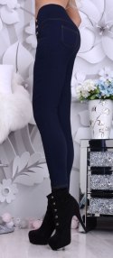 NOWOŚĆ Spodnie z wyszczuplającym pasem JEANS P305C