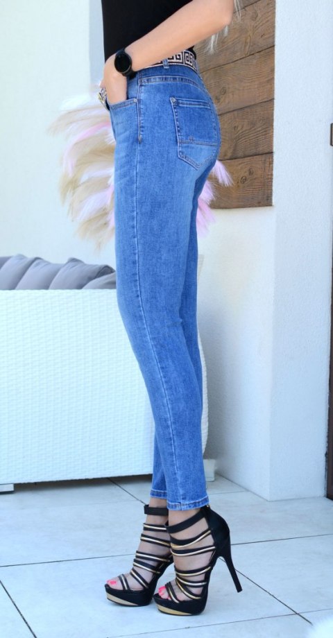 Stylowe jeansy z kieszeniami piękny dżins P375MS Stylowe jeansy z kieszeniami piękny dżins P375MS