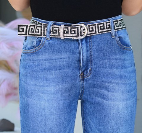 Stylowe jeansy z kieszeniami piękny dżins P375MS Stylowe jeansy z kieszeniami piękny dżins P375MS