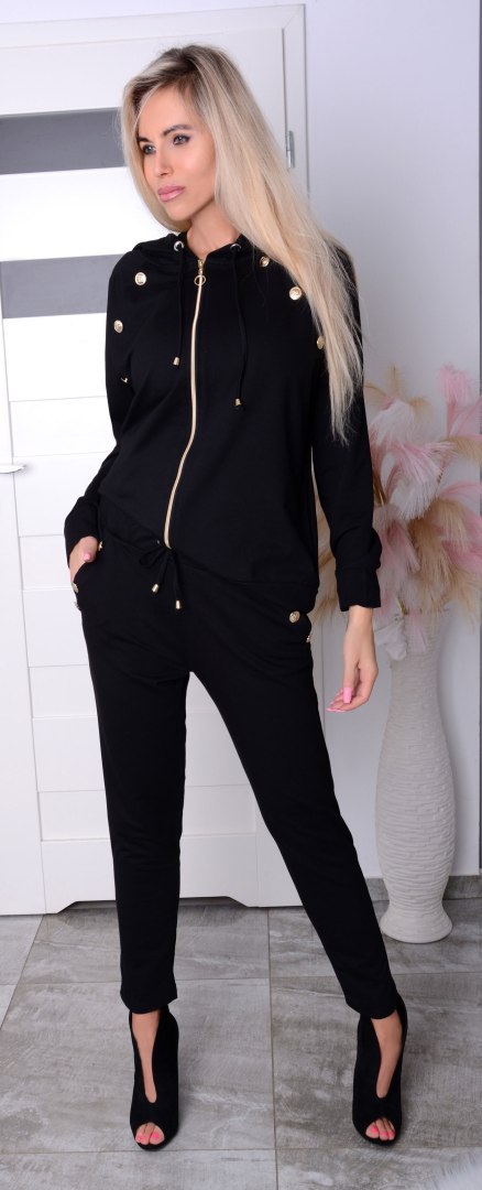 NOWOŚĆ Stylowy dres - komplet damski z rozpinaną bluzą P717A NOWOŚĆ Stylowy dres - komplet damski z rozpinaną bluzą P717A