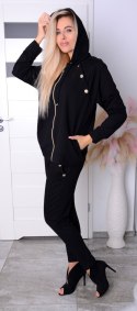 NOWOŚĆ Stylowy dres - komplet damski z rozpinaną bluzą P717A